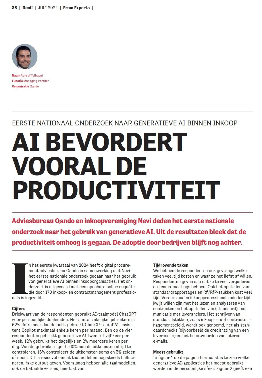 Deal magazine AI Inkoop Qando